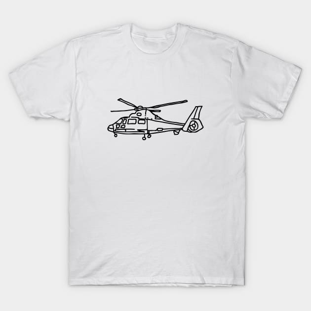 Helicopter T-Shirt by Jetmike